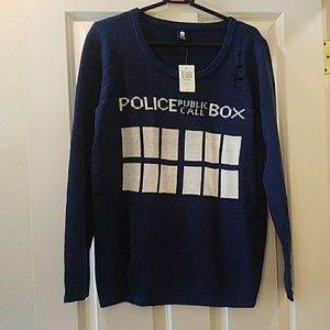 Doctor Who Tardis Sweater
